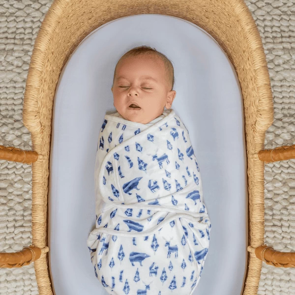 Aden + Anais™ Essential S Easy Swaddle™ Pucksack 1.5 TOG 3-pack Scandinavian Sky Velboa 0-3 Maanden 3 Aden + Anais™ Essential S Easy Swaddle™ Pucksack 1.5 TOG 3-pack Scandinavian Sky Velboa 0-3 Maanden - Afbeelding 3