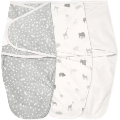 Aden + Anais™ Essential S Easy Swaddle™ Pucksack 1.5 TOG 3-pack Wild Prairie Velboa 0-3 Maanden