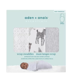 Aden + Anais™ Essential S Easy Swaddle™ Wrap-around Pucksack Set Van 3 Toiletten -Babyverzorging Deals aden anais essential s easy swaddle wrap around pucksack set van 3 toiletten a302891 4