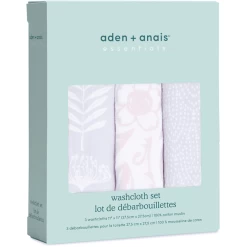 Aden + Anais™ Essential S Katoen Mousseline Flannels 3-pack Damsel -Babyverzorging Deals aden anais essential s katoen mousseline flannels 3 pack damsel a391393 3