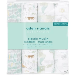 Aden + Anais™ Essential S Katoenen Mousseline Draagdoek 4 Pak Voyage -Babyverzorging Deals aden anais essential s katoenen mousseline draagdoek 4 pak voyage a390102 2