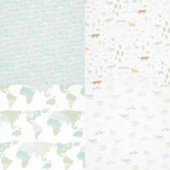 Aden + Anais™ Essential S Katoenen Mousseline Draagdoek 4 Pak Voyage -Babyverzorging Deals aden anais essential s katoenen mousseline draagdoek 4 pak voyage a390102 4