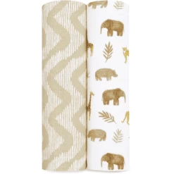 Aden +anais™ Musslin Pucktuch 2-Pack Tanzanie -Babyverzorging Deals aden anais musslin pucktuch 2 pack tanzanie a410141 4