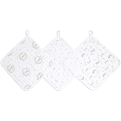 Aden +anais™ Musslin Washandje 3-Pack Blush Ing Bunnies