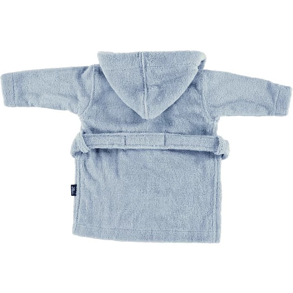 Alvi ® Badstof Badjas Met Kap Lichtblauw 2 Alvi ® Badstof Badjas Met Kap Lichtblauw - Afbeelding 2