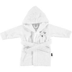 Alvi ® Badstof Badjas Met Kap Wit -Babyverzorging Deals alvi badstof badjas met kap wit a324827 4