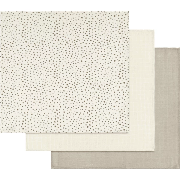 Alvi ® Gaasluiers 3-pack Aqua Dot 80 X 80 Cm 2 Alvi ® Gaasluiers 3-pack Aqua Dot 80 X 80 Cm - Afbeelding 2