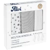 Alvi ® Molton Luiers 3-pack Aqua Dot 80 X 80 Cm