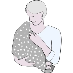 Alvi® Voedingsdoek 2 In 1 Stars Zilver -Babyverzorging Deals alvi voedingsdoek 2 in 1 stars zilver a285894 4