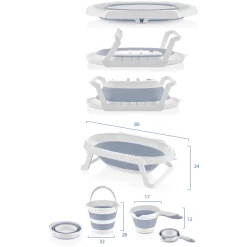 BabyJem Badset Opvouwbaar 3-delig, Blauw 9 BabyJem Badset Opvouwbaar 3-delig, Blauw -Babyverzorging Deals babyjem badset opvouwbaar 3 delig blauw a375734 4