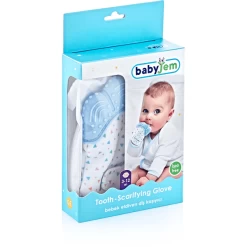 BabyJem Handschoen Tandenkrabber Blauw -Babyverzorging Deals babyjem handschoen tandenkrabber blauw a284053 2