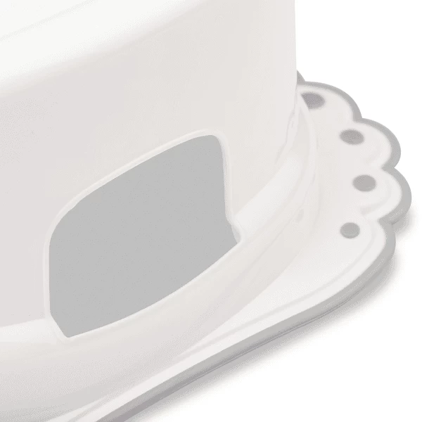 BABYKAJO Baby Opstapkrukje Met Anti - Sliplaag Beren - Wit 4 BABYKAJO Baby Opstapkrukje Met Anti - Sliplaag Beren - Wit - Afbeelding 4