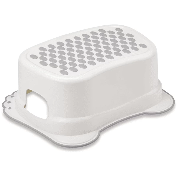 BABYKAJO Baby Opstapkrukje Met Anti - Sliplaag Beren - Wit 1 BABYKAJO Baby Opstapkrukje Met Anti - Sliplaag Beren - Wit