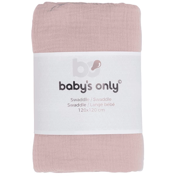 Baby's Only Swaddle Breeze Oud Roze 120x120 Cm 2 Baby's Only Swaddle Breeze Oud Roze 120x120 Cm - Afbeelding 2