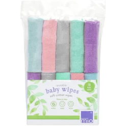 Bambino Mio Wet Wipes Herbruikbaar, Pak Van 10, Cloud