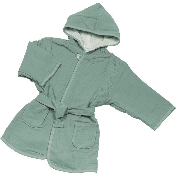 Be Be 's Collection Mousseline Badjas Groen 1 Be Be 's Collection Mousseline Badjas Groen