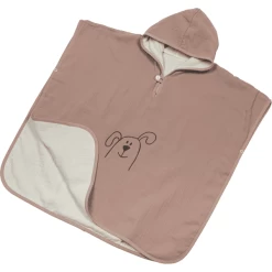 Be Be 's Collection Mousseline Badponcho Oud Roze 2-5 Jaar