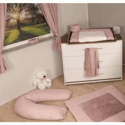 Be Be 's Collection Verzorgingskussen Met Overtrek Roze 40 X 190 Cm -Babyverzorging Deals be be s collection verzorgingskussen met overtrek roze 40 x 190 cm a326984 4