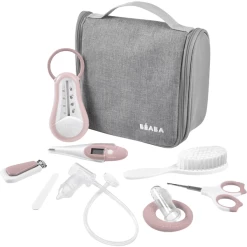 BEABA ® Hangende Toilettas Met 9 Accessoires - Antiek Roze