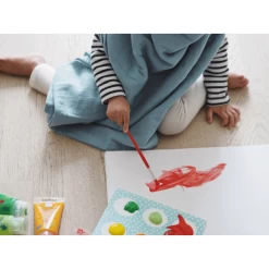 BEABA ® Set Van 2 Burp Cloths Baltic Blue/Dots 120 X 120 Cm -Babyverzorging Deals beaba set van 2 burp cloths baltic blue dots 120 x 120 cm a365390 2