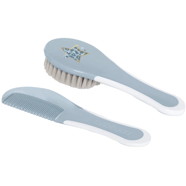 Bébé-jou ® Kam En Borstel Luipaard Blauw 1 Bébé-jou ® Kam En Borstel Luipaard Blauw