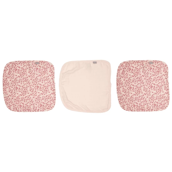 Bébé-jou Bébé Jou®-spuwdoeken 3-pack Leopard Pink 2 Bébé-jou Bébé Jou®-spuwdoeken 3-pack Leopard Pink - Afbeelding 2