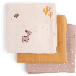 Done By Deer ™ Gaasluiers 3-Pack Lalee Roze -Babyverzorging Deals done by deer gaasluiers 3 pack lalee roze a341912 4
