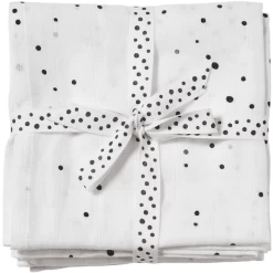 Done By Deer ™ Spit Towel 2-pack Dream Y Dots Wit