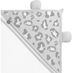 Emma & Noah Badhanddoek Met Luipaard Print Grijs 80x80 Cm -Babyverzorging Deals emma amp noah badhanddoek met luipaard print grijs 80x80 cm a347316 3