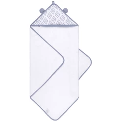 Emma & Noah Hooded Handdoek Ruitje Blauw 80 X 80 Cm -Babyverzorging Deals emma amp noah hooded handdoek ruitje blauw 80 x 80 cm a297455 2