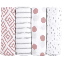 Emma & Noah Hydrofiele Doeken 4 Stuks Roze 80 X 80 Cm 6 Emma & Noah Hydrofiele Doeken 4 Stuks Roze 80 X 80 Cm -Babyverzorging Deals emma noah hydrofiele doeken 4 stuks roze 80 x 80 cm a275419 2