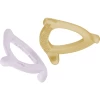 Everyday Baby Bijtringen Silicone Set Van 2, Zacht Yellow / Light Lavendel