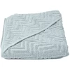 FILIBABBA Badhanddoek Met Capuchon Zigzag Dark Mint