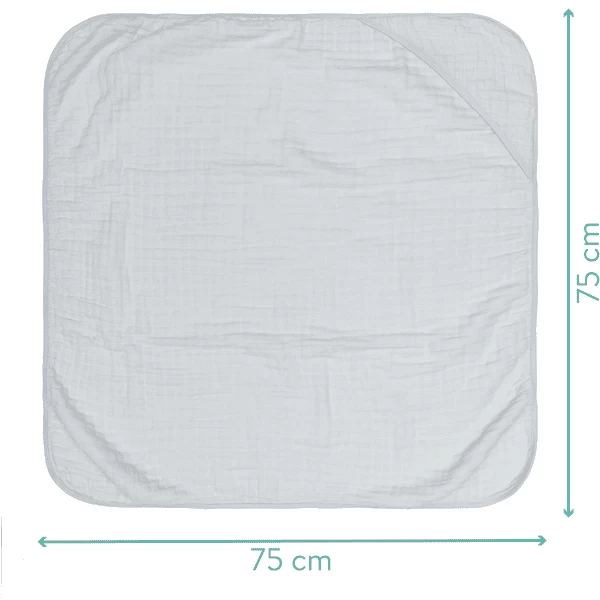 Fillikid Badcape Met Capuchon Lichtgrijs 75 X 75 Cm 5 Fillikid Badcape Met Capuchon Lichtgrijs 75 X 75 Cm - Afbeelding 5