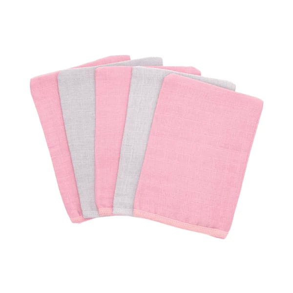 Fillikid Set Van 5 Washandjes Roze 2 Fillikid Set Van 5 Washandjes Roze - Afbeelding 2