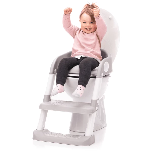 Fillikid Toilettrainer Grijs/wit, PVC Zitting 2 Fillikid Toilettrainer Grijs/wit, PVC Zitting - Afbeelding 2