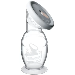 Haakaa® Borstkolf Met Aanzuigbasis 150 Ml En Siliconen Dekselset, Transparant