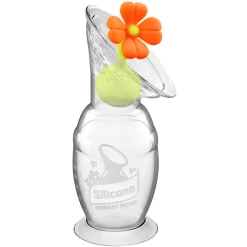 Haakaa® Borstkolf Met Zuigvoet 100ml Incl. Bloemdop In Orange -Babyverzorging Deals haakaa borstkolf met zuigvoet 100ml incl bloemdop in orange a354629 3