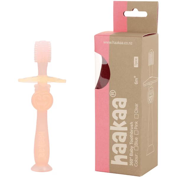Haakaa® Tandenborstel, 360° Roze 3 Haakaa® Tandenborstel, 360° Roze - Afbeelding 3