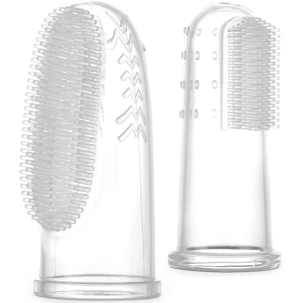 Haakaa® Vingertandenborstel Baby, Transparant 1 Haakaa® Vingertandenborstel Baby, Transparant