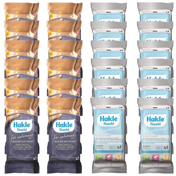 Hakle Natte Doekjes Reisverpakking, 24 Pakjes 3 Hakle Natte Doekjes Reisverpakking, 24 Pakjes - Afbeelding 3