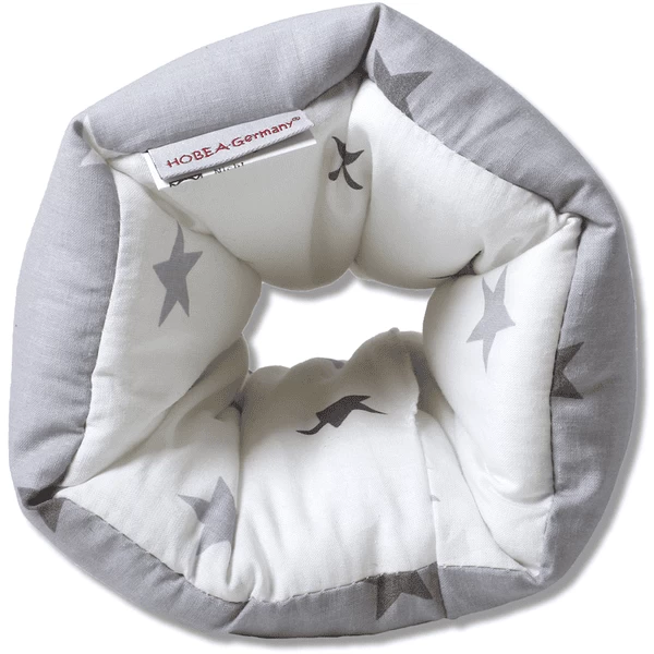 HOBEA-Germany Mini Voedingskussen Sterren Wit Grijs 4 HOBEA-Germany Mini Voedingskussen Sterren Wit Grijs - Afbeelding 4