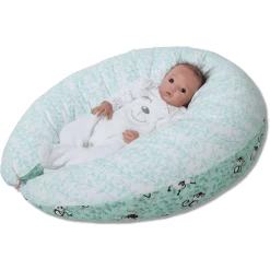 HOBEA-Germany Voedingskussen Aapjes Mint Wit 7 HOBEA-Germany Voedingskussen Aapjes Mint Wit -Babyverzorging Deals hobea germany voedingskussen aapjes mint wit a267355 2