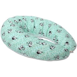 HOBEA-Germany Voedingskussen Aapjes Mint Wit 9 HOBEA-Germany Voedingskussen Aapjes Mint Wit -Babyverzorging Deals hobea germany voedingskussen aapjes mint wit a267355 4