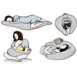 HOBEA-Germany Voedingskussen Sterren Grijs Grijs Wit -Babyverzorging Deals hobea germany voedingskussen sterren grijs grijs wit a267383 2