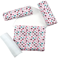 HÜTTE & CO Gaasdoeken 5 Pakjes Bloemen