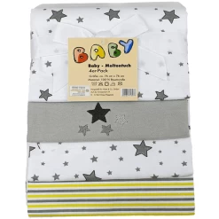 HÜTTE & CO Molleton Wipes 4-pack Sterren -Babyverzorging Deals huette amp co molleton wipes 4 pack sterren a301896 2
