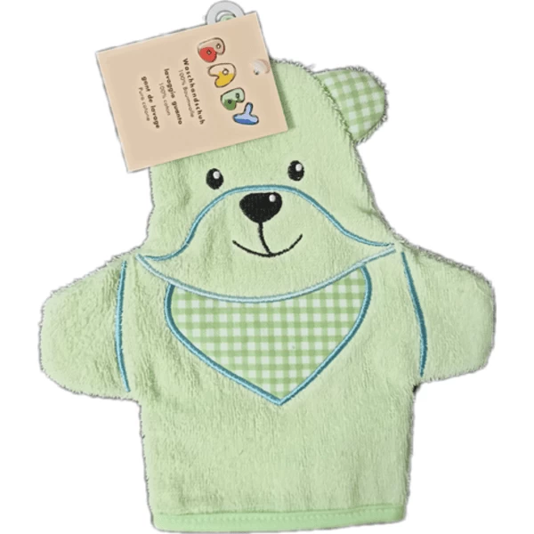 Hut Washandjes Bear Groen 1 Hut Washandjes Bear Groen