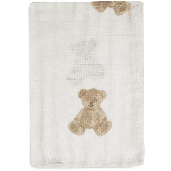 Jollein 2-pack Burp Cloth Hydrophill 70x70cm Pointelle Sun Biscuit GOTS 2 Jollein 2-pack Burp Cloth Hydrophill 70x70cm Pointelle Sun Biscuit GOTS - Afbeelding 2