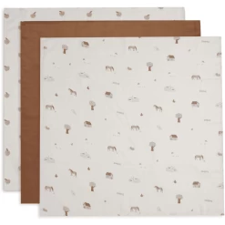 Jollein 3-Pack Burp Cloth Hydrophill 70x70 Cm Boerderij